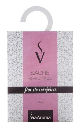 Sachê Perfumado 25g - Flor de Cerejeira - Via Aroma - Mundo dos Óleos