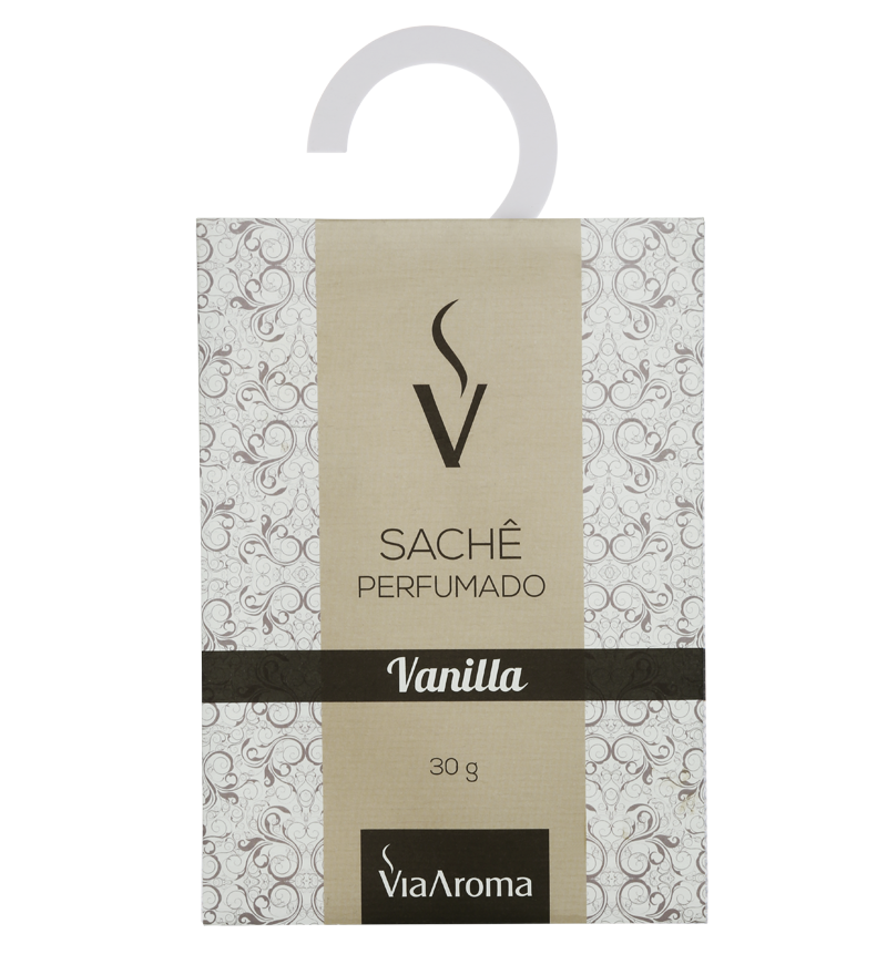 Sachê Perfumado 30g - Vanilla - Via Aroma - Mundo dos Óleos
