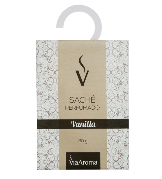 Sachê Perfumado 30g - Vanilla - Via Aroma - Mundo dos Óleos