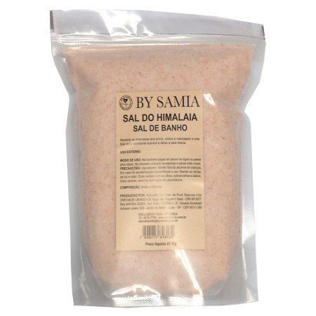 Sal do Himalaia Esfoliante - By Samia - Pacote com 500g - Mundo dos Óleos