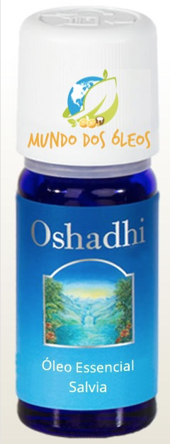 Óleo Essencial de Salvia (Blue Mountain) - Oshadhi - Frasco com 5ml - Mundo dos Óleos