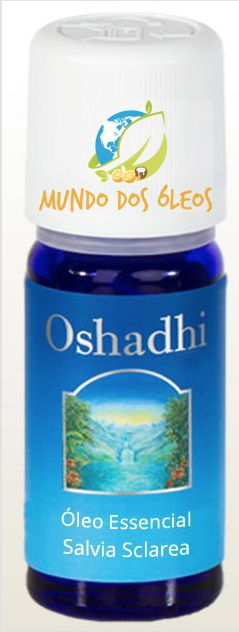 Óleo Essencial Orgânico de Salvia Sclarea - Oshadhi - Frasco com 5ml - Mundo dos Óleos