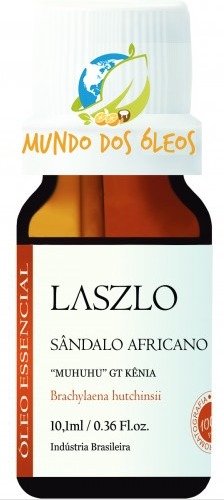 Óleo Essencial de Sândalo Africano - Laszlo - Frasco com 10ml - Mundo dos Óleos