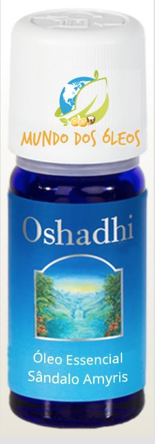 Óleo Essencial de Sândalo (Amyris) - Oshadhi - Frasco com 5ml - Mundo dos Óleos