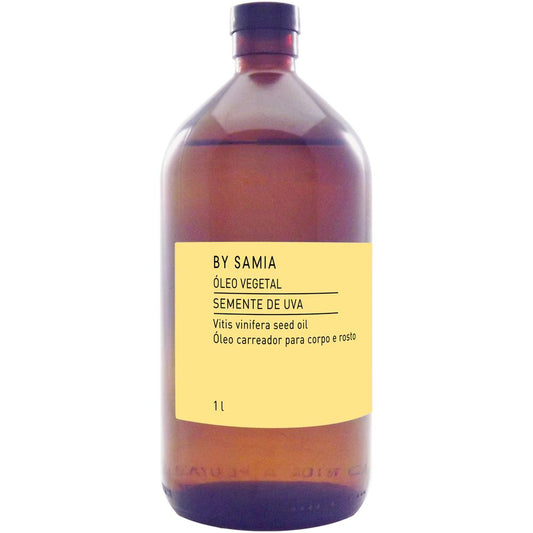 Óleo Vegetal de Semente de Uva (Importado) - By Samia - Frasco com 1 Litro - Mundo dos Óleos