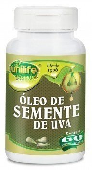Óleo de Semente de Uva - Unilife - Frasco com 60 Capsulas de 700mg - Mundo dos Óleos
