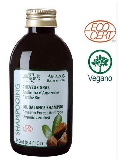Shampoo Orgânico Andiroba - Arte dos Aromas - Frasco com 250ml - Mundo dos Óleos