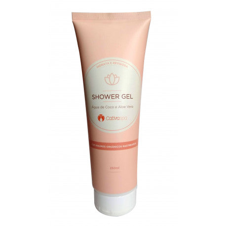 Shower Gel Cativa SPA Orgânico Natural Vegano - Cativa - Frasco com 250ml - Mundo dos Óleos
