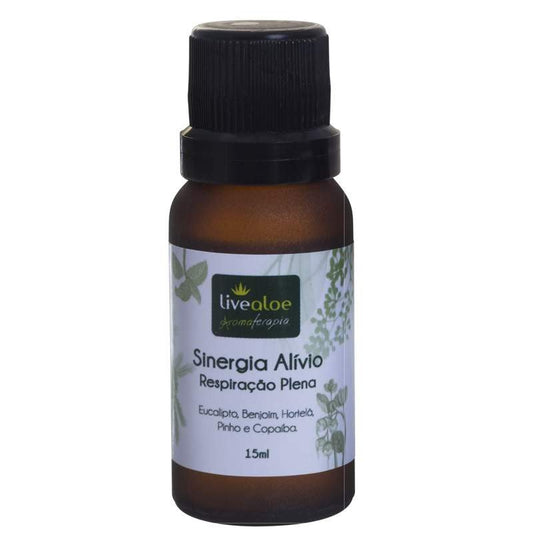 Sinergia Alívio - LiveAloe - Frasco com 15ml - Mundo dos Óleos