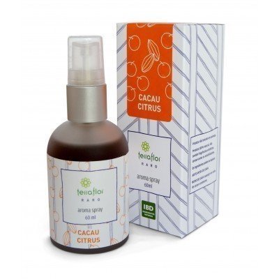 Aroma Spray Cacau Citrus - Terra Flor - Frasco com 60ml - Mundo dos Óleos