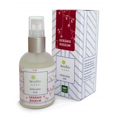 Aroma Spray Gerânio Roseum - Terra Flor - Frasco com 60ml - Mundo dos Óleos