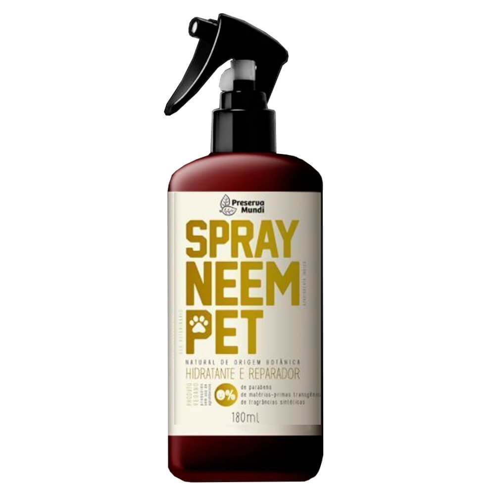 Repel Spray Neem Pet - Preserva Mundi - Frasco com 180ml - Mundo dos Óleos