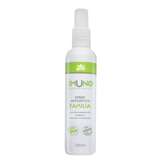 Spray Antisséptico Família - WNF - Frasco com 200ml - Mundo dos Óleos