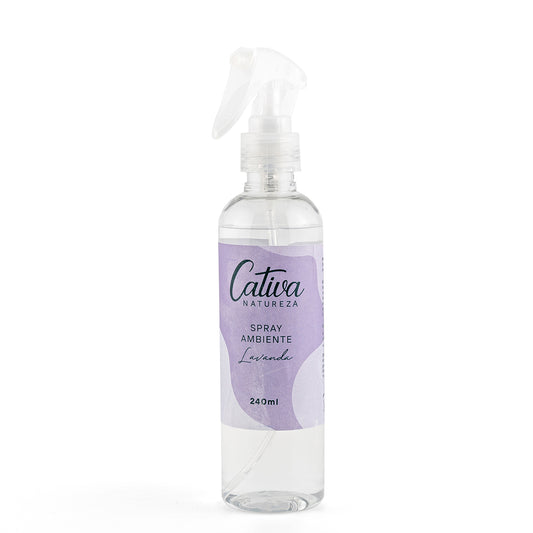 Spray de Ambiente - Lavanda - Cativa - Frasco com 240ml - Mundo dos Óleos