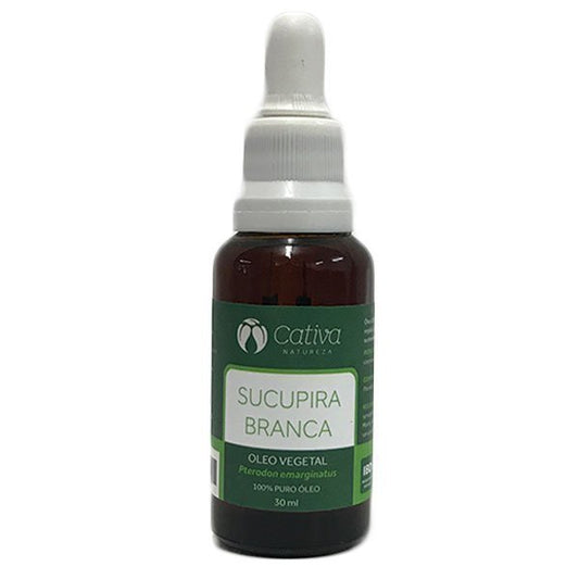 Óleo Vegetal de Sucupira Branca - Cativa - Frasco com 30ml - Mundo dos Óleos
