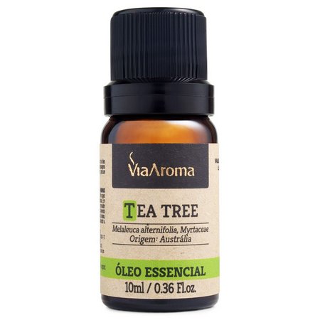 Óleo Essencial de Tea Tree / Melaleuca - Via Aroma - Frasco com 10ml - Mundo dos Óleos