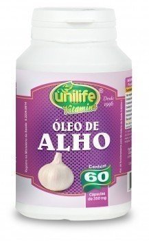 Óleo de Alho - Unilife - Frasco com 60 Capsulas de 350mg - Mundo dos Óleos