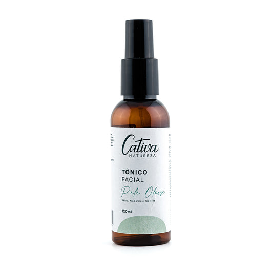 Tônico Facial Pele Óleosa - Cativa - Frasco com 120g - Mundo dos Óleos