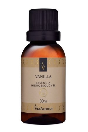 Essência Hidrossolúvel de Vanilla - Via Aroma - Frasco com 30ml - Mundo dos Óleos