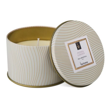 Vela Aromática - Pêonia Garden - Via Aroma - Mundo dos Óleos