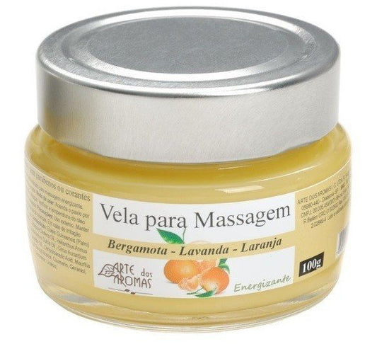 Vela Para Massagem Revitalizante - Arte dos Aromas - Frasco com 100g - Mundo dos Óleos