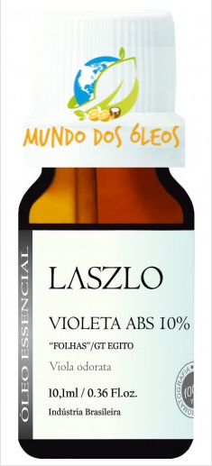 Óleo Absoluto de Violeta 10% - Laszlo - Frasco com 10ml - Mundo dos Óleos