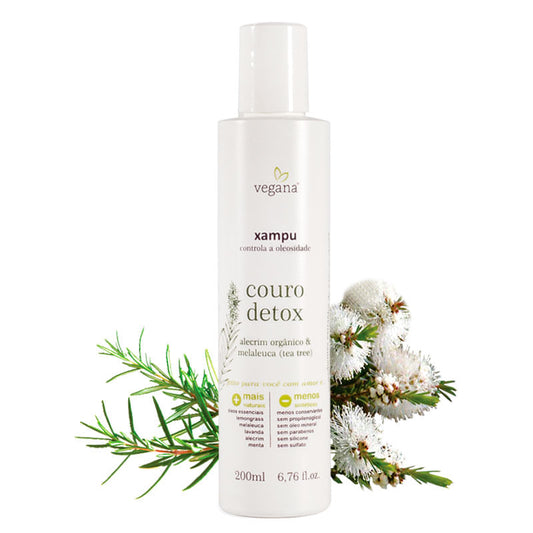 Xampu Couro Detox Tea Tree - WNF - Frasco com 200ml - Mundo dos Óleos
